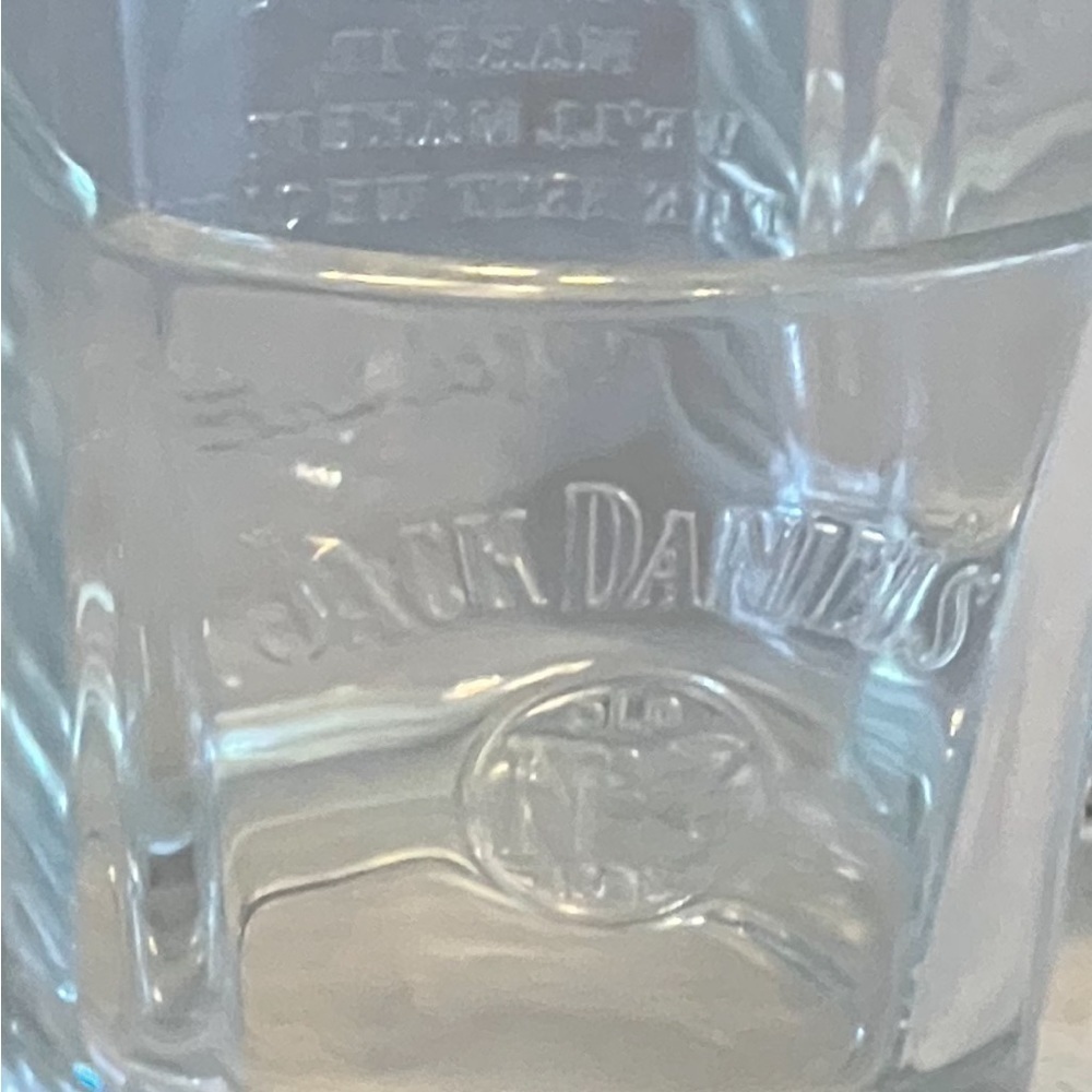 Vintage JACK  DANIELS BEVELED GLASSES - Picture 7 of 9